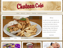 Tablet Screenshot of chateaucafe.com